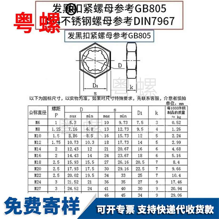 定做德宏扣緊螺母