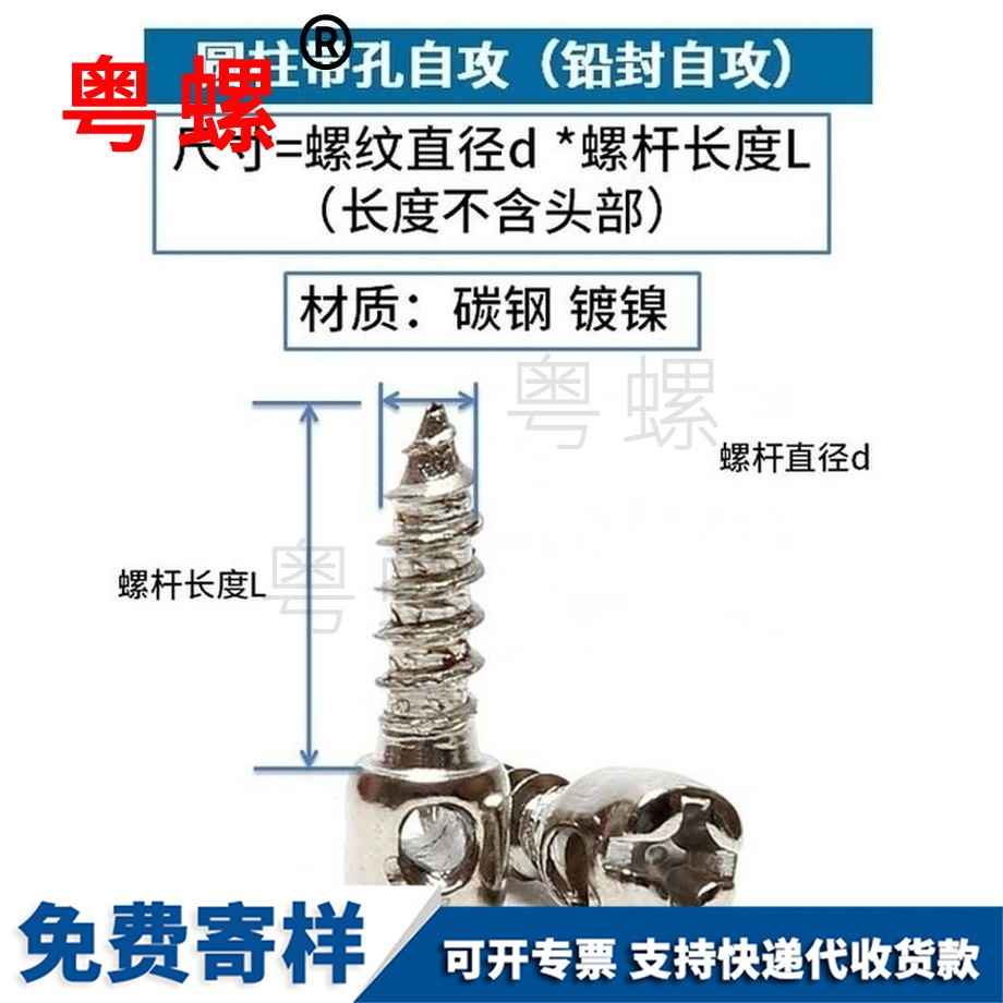 供應(yīng)鍍鎳鉛封迪慶自攻螺絲