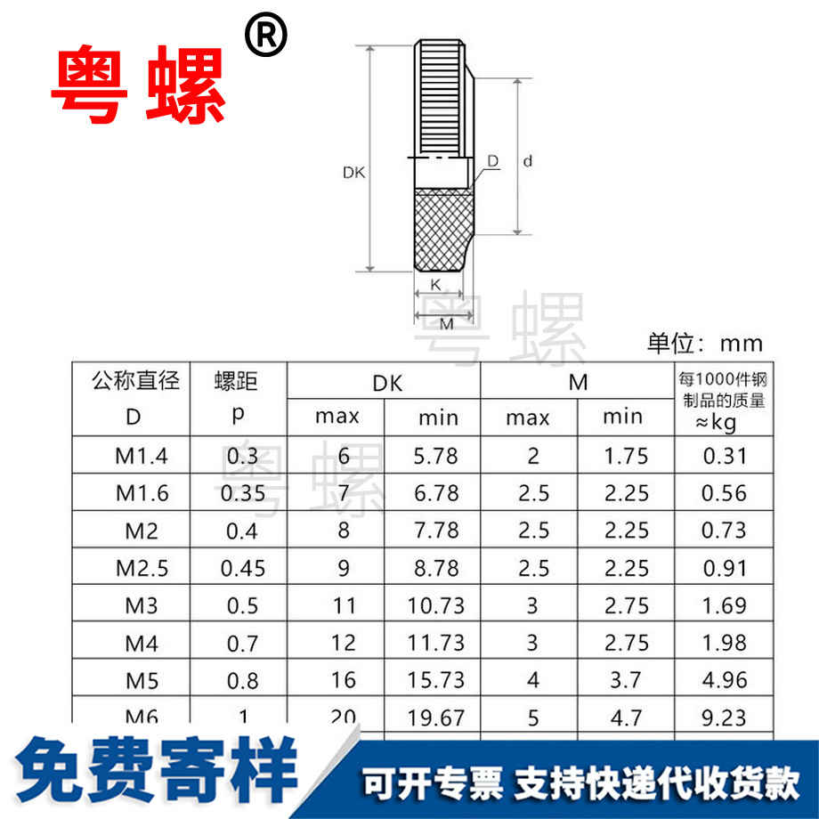 大理單層大理手擰螺母