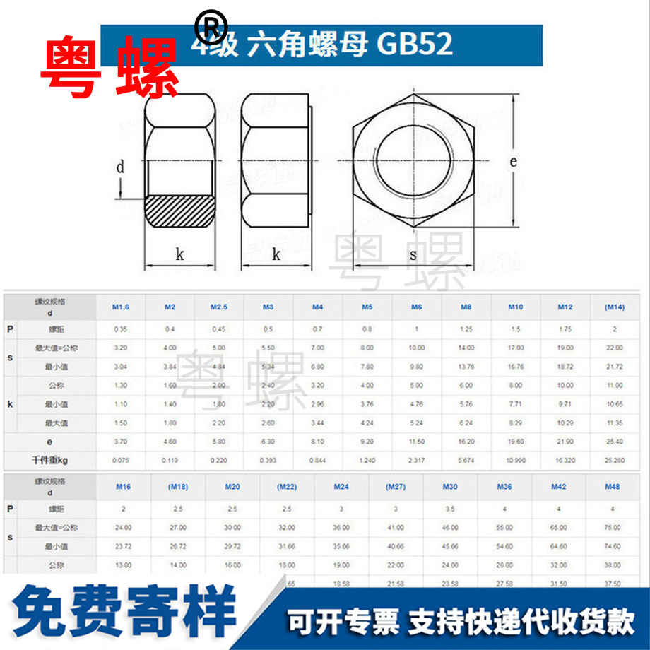 加工鋁迪慶六角螺母